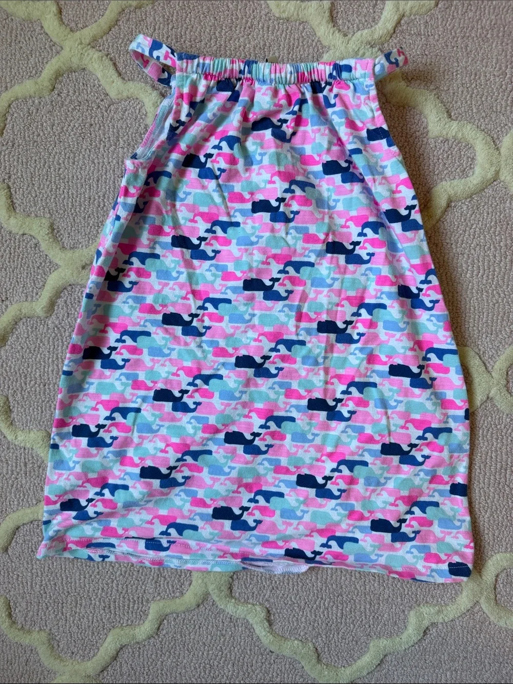 Vineyard Vines Girls Whale Print Tank Dress - Pink, Blue, Navy